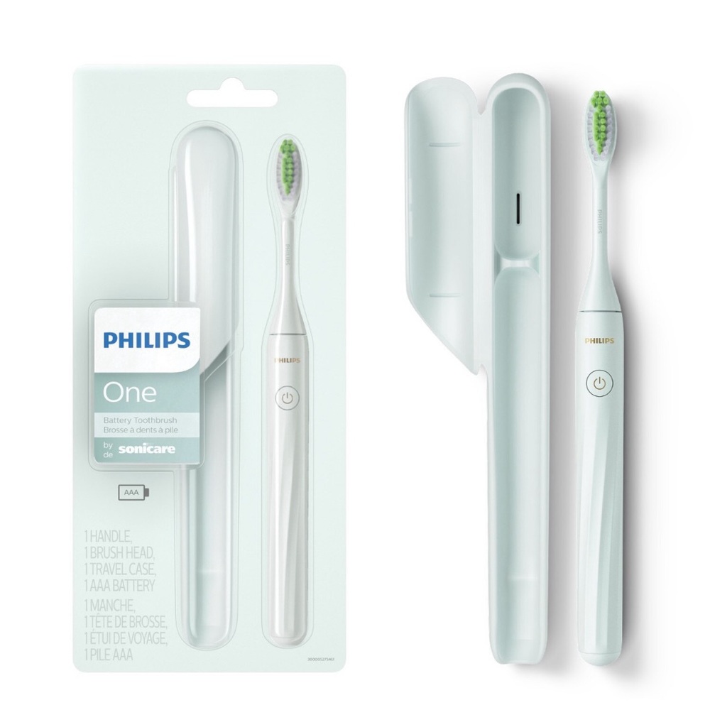 Philips One by Sonicare Battery Toothbrush. Mint Blue color